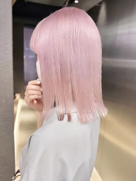 ペレ 栄店(PELE) デザインカラー/レイヤーカット/ウェットヘア/オリーブベージュ