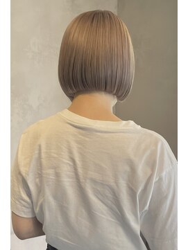 リフ デザイン ラボ(riff design labo) ミルクティーベージュ/ケアブリーチ/ミニボブ