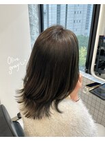 ヌーヴェル(nouvelle)&nbsp;オリーブグレージュ×くびれレイヤー