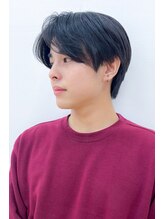 メンズ クレド(men's CRED) 黒髪マッシュ/ センターパート