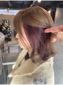 ミルクティーベージュ×ラベンダーピンク