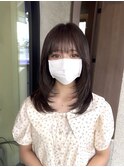 ザクザクレイヤーカット 透明感カラー  ハッシュカット
