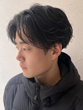 ランズサンズ 表参道(runsuns) フェザーパーマ フェザーショート メンズパーマ