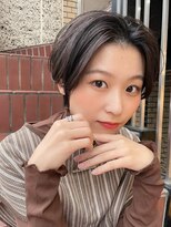 シュガーアウラ バイ エクラート 立川北口店(SUGAR aura byECLART)&nbsp;大人可愛いセンターパートショート/イメチェンスタイル[立川]