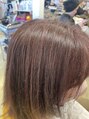 キアーロ ピンクベージュのベースにハイライト^ ^白髪ぼかしにオススメ