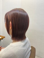 レシェル 松阪(RECIEL)&nbsp;レッドカラーのパツっとラインボブ