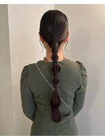 編みおろしアレンジ