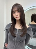 簡単スタイリング/伸ばしかけヘア/小顔ヘア/ブリーチなしカラー