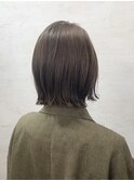 透明感 ツヤ ブリーチなし グレージュカラー