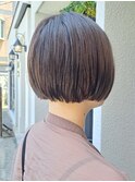 パツッとショートボブ≪西新/百道浜≫髪質改善/艶カラー