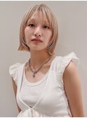 ★ボブ/外ハネボブ/ハッシュボブ/ミルクティーベージュ/銀座20代