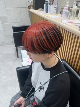 メロウバイケンジ(mellow by KENJE) ダブルカラー/ブリーチカラー/アンブレラカラー/レッドカラー