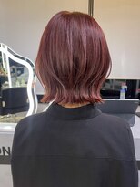 シェノン バイ アランスミシー 表参道(CHAINON by Alan smithee)&nbsp;レイヤーボブ　赤髪ボブ　秋カラー　ワインレッド