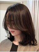 【yuuka 】ミディアムレイヤー　名古屋美容室