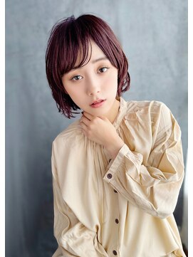 《30代～大人透明感》白髪ぼかしハイライト＋艶カラー