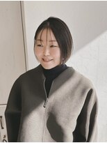 ハク(haku.) あごライン切りっぱなしボブ