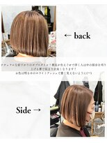 チャンドット(chan.)&nbsp;≪お客様スタイル≫ 前下がりボブ