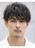ソフトツイストパーマ大人マッシュ縦落ちパーマツイストシャドウ