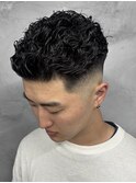 極道パーマ×フェード