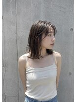 ピース バイ シータ(PEACE by CITA)&nbsp;ブリーチなし透明感ブラウン×顔まわりレイヤー20代30代40代
