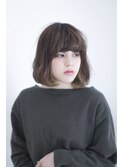 フレンチカールボブ シフォンベージュ