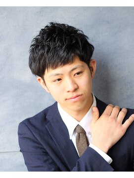 ノイセル(Noisyle) ビジカジ ネープレス　セミウエット マット メンズショートヘア