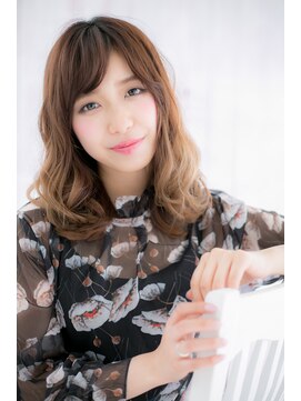 ミック 日暮里店(miq) 表情豊かな♪グラデカラーセミディb