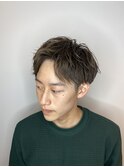 アップバング王道マッシュ