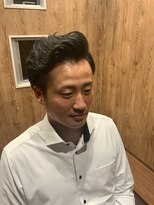 平田 理髪店&nbsp;七三分けビジネスマン向きアップバングスタイル
