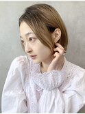 ボブスタイル_くびれヘアビタミンカラーメルティカラー_38501