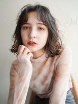 マセナ(Masena)&nbsp;センターパート前髪パーマ×メリーバング×Masena　1