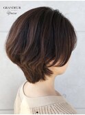 【GRANDEUR焼津店】ハンサムショート×ナチュラルブラウン