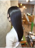 黒髪／新宿／髪質改善／酸性ストレート