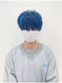 メンズカット/似合わせカラー/ブルー