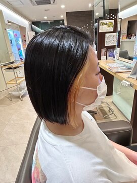 エヌアンドエーコンティ(N&A CONTi) 艶髪美髪×インナーカラー ブロンド/金髪/ブリーチオンカラー