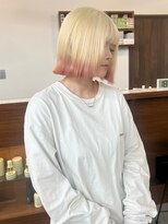 リヴ ウメダ(LIV umeda)&nbsp;ブロンド×ホワイトピンク/ブリーチ/ダブルカラー【梅田】