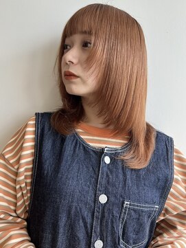 ノイカーム(noi Calm) 【ウルフヘア】【ウルフカット】【オレンジカラー】