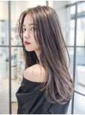 前髪なしの大人ロング☆前髪の作り方でフロントレイヤー風に