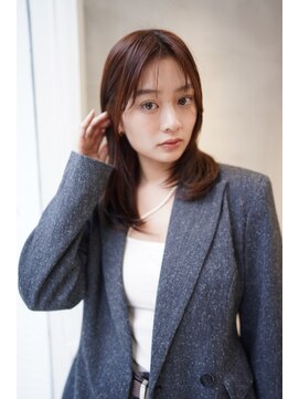 ニコ トウキョウ 渋谷(nico TOKYO) 顔まわりレイヤーハッシュレイヤー透明感オリーブグレージュ渋谷