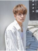 小久保styleフェザーパーマフェザーショートグレーエンドカラー