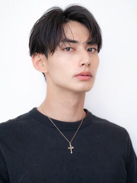 ハバナ 立川(HAVANA) 韓国マッシュダークアッシュニュアンスパーマメンズカット黒髪