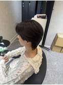 センターパートウルフ