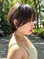 ロンドエニカ 大宮(Lond enika)&nbsp;グランマッシュ/細めハイライト/ショート/白髪ぼかし/前髪/大宮