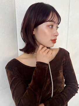 トリコ トウキョウ アヴェダ 表参道店(tricot TOKYO AVEDA) レイヤーボブ/顔まわりレイヤー/ボブ/外ハネボブ/小顔/表参道