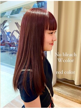 アロマ ヘアー ルーム 新宿3号店(AROMA hair room) ライトニングダブルカラーで秋に人気なボルドーカラー♪