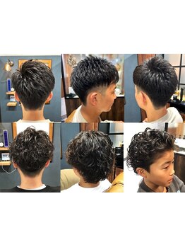 プロのシェービングで肌まで整う◎理容師免許を持つオーナーが提案するメンズパーマ＆眉カットで垢抜け＊