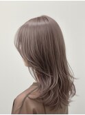 ミルクティーベージュくびれ外ハネボブクラゲヘアーイメチェン