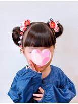 ヘアーボー ラーラ(hairbeau L'ala)&nbsp;ツインおだんごスタイル