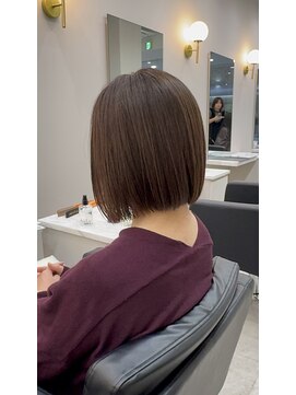 ジ エクト リアン 箕面店(The Ect Lien) 結べない長さ前下がりボブ