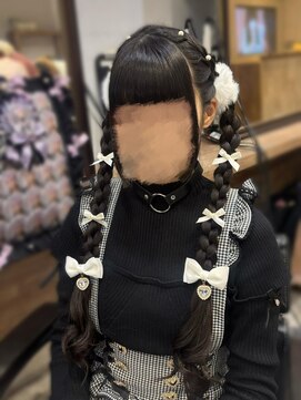 ヘアセット アリエス 新宿駅前店(aries) ツイン編み下ろし